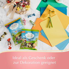 Lindt Chokolade Crunchy Eggs | 86g pose | Alpine mælkechokoladeæg med en delikat sprød hasselnøddecremefyld til påske | Påskechokolade til børn | Gave af chokolade | påskeæg | Chokoladeæg
