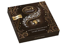 Lindt gaveæske LINDOR Extra Black 70% kakao, gavechokolade, ca. 15 LINDOR trøfler, 186 g