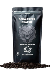 Black Dragon Espresso 100% Robusta - Boabe de cafea prăjite extra tari - Cafea foarte tare și corpolentă, cu conținut ridicat de cafeină - Espresso foarte tare