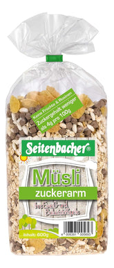 Seitenbacher Müsli Zuckerarm I Niedriger Zuckergehalt (4%) I Weizenfrei I Vollkorn (1 X 600 G) Cereale Naty Shop 1