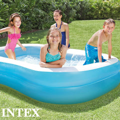 Intex svømmecenter familiepool, oppustelig, mål: 203 cm x 152 cm x 48 cm (57180NP)