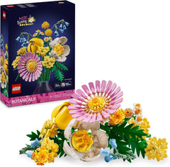 LEGO Botanicals Lille sommerbuket - Byggesæt med kunstige blomster - Inkl. blåklokker, ranunkler, tulipaner - Gaveidé til kvinder, mødre og mænd - 10347 Byggesæt Besuche den LEGO-Store Standardtitel