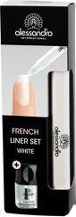Eyeliner sæt French Liner alessandro Effect Polish, hvid, 1 pakke (3,2 ml + 5 ml)