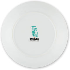 Set de veselă Excelsa Tropical, 18 piese, porțelan, alb cu decor