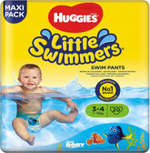 Huggies Little Swimmers svømmebleer, størrelse 3-4 (7-15 kg), 1 pakke med 20 stk.