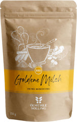 - BIO Goldene Milch Gewürzmischung | Gewürzmischung aus 100 % Bio-Zutaten für die Zubereitung von goldener Milch. Også ideel som Zutat für Smoothies und Bowls | Indhold: 250 g