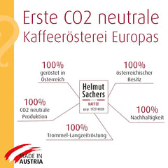 Cafea Helmut Sachers - Crema, Intensitate 4/5, 100% Arabica, boabe întregi de cafea, 6 x 500g