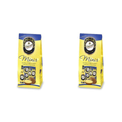 RCP Verpoorten Minis, æggesnapstrøfler, alpin mælkechokolade, flydende fyld, indeholder alkohol, fantastisk gave, 110 g (pakke med 2)