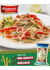 DIAMOND glasnudler, lange glasnudler, naturligt veganske og glutenfri - 1 x 250 g