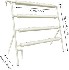 Hydroponic System, Tower Hydroponic Grow Kit, 4-trins plantestander med 36 plantehuller, jordfri plantedyrkningssystemer til have, kontor og andre indendørs og udendørs rum