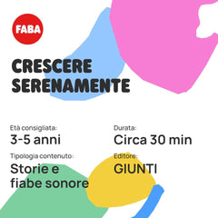 Figura sonoră - Grow happily - povești și basme sonore 4-6 ani, versiunea italiană, jucărie cu conținut de învățare pentru băieți și fete Jucarii Bebe Naty Shop