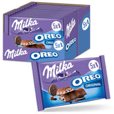 Milka & OREO barer – Alpine mælkechokolade med sprøde stykker af OREO kiks i mælkecreme – 13 x 185g
