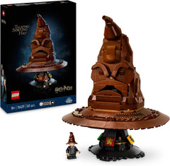 LEGO Harry Potter Talking Hat Hogwarts Model til Voksne Filmgave til Kvinder Mænd Mor Far 31 Tilfældige lydkombinationer Sorterer dig ind i dit Hogwarts-hus 76429 Byggesæt Besuche den LEGO-Store Single