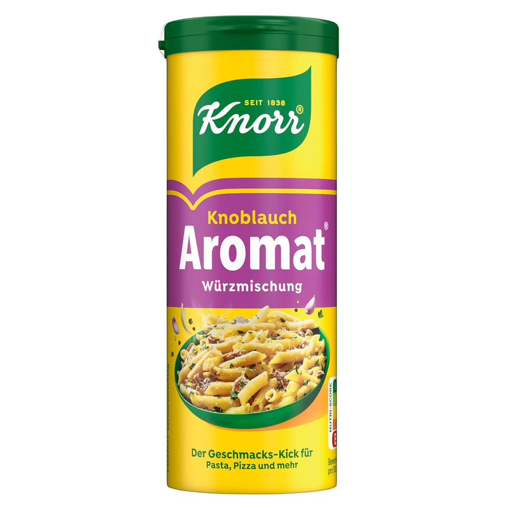 Knorr Würzmischung Hvidløg Aromat til hurtige retter til Würzen og smag af Pasta, Pizza, Gemüse og Mehr 90 g