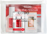 Essie Nail Rescue Kit: Abrikosduftende negle- og neglebåndsolie + Til redningsreparation neglelak