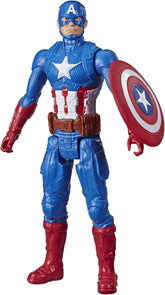 Marvel Avengers Titan Hero Series Blast Gear Captain America Action Figur 30 cm Stort Legetøj Til 4+ år Gammel Blå Action Figurer Naty Shop Standardtitel