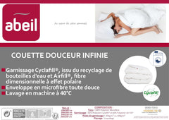 15000000534 Douceur Infinie Quilt, lys, polyester, hvid, hvid, 240 X 260 cm Dyner og dyner Naty Shop