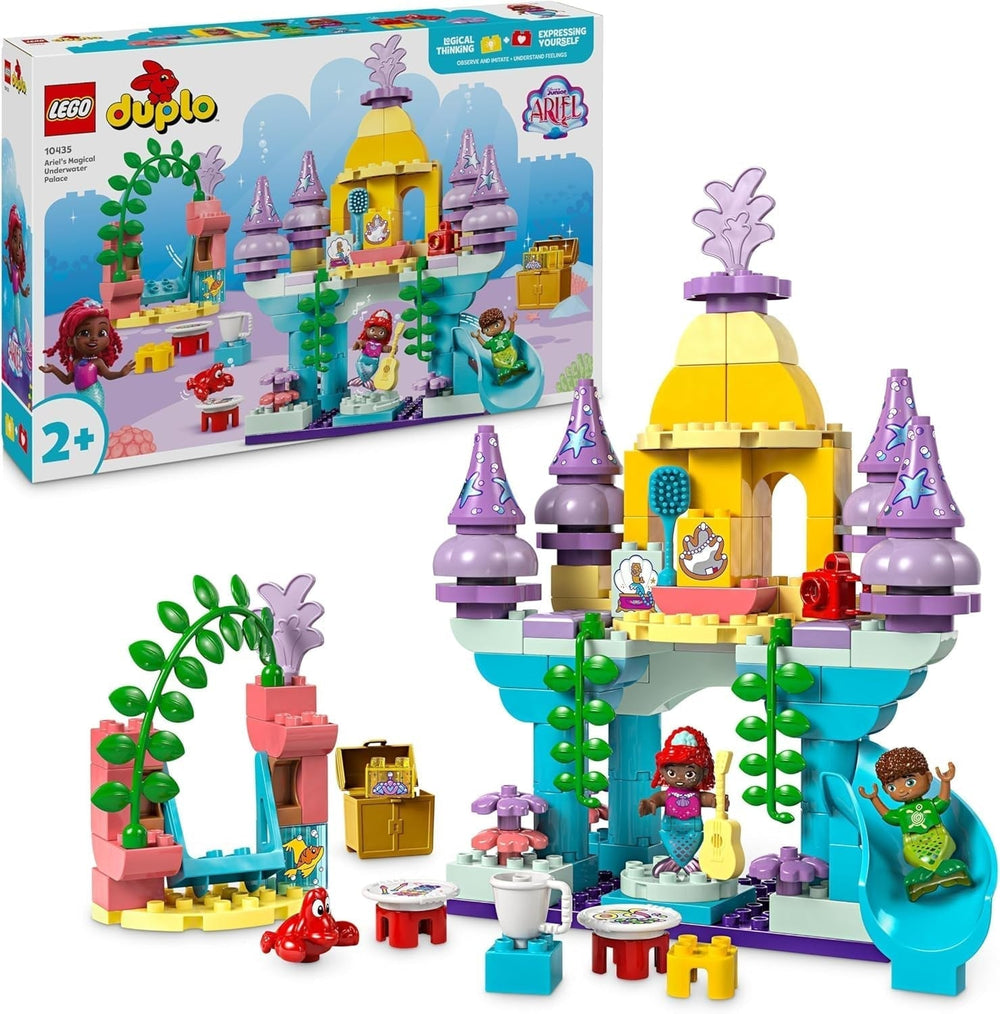 LEGO DUPLO | Disney Ariels magiske undervandspalads, pædagogisk legetøj til havfruen Ariel, undervandsslot for børn over 2 år 10435 Byggesæt Besuche den LEGO-Store Standardtitel