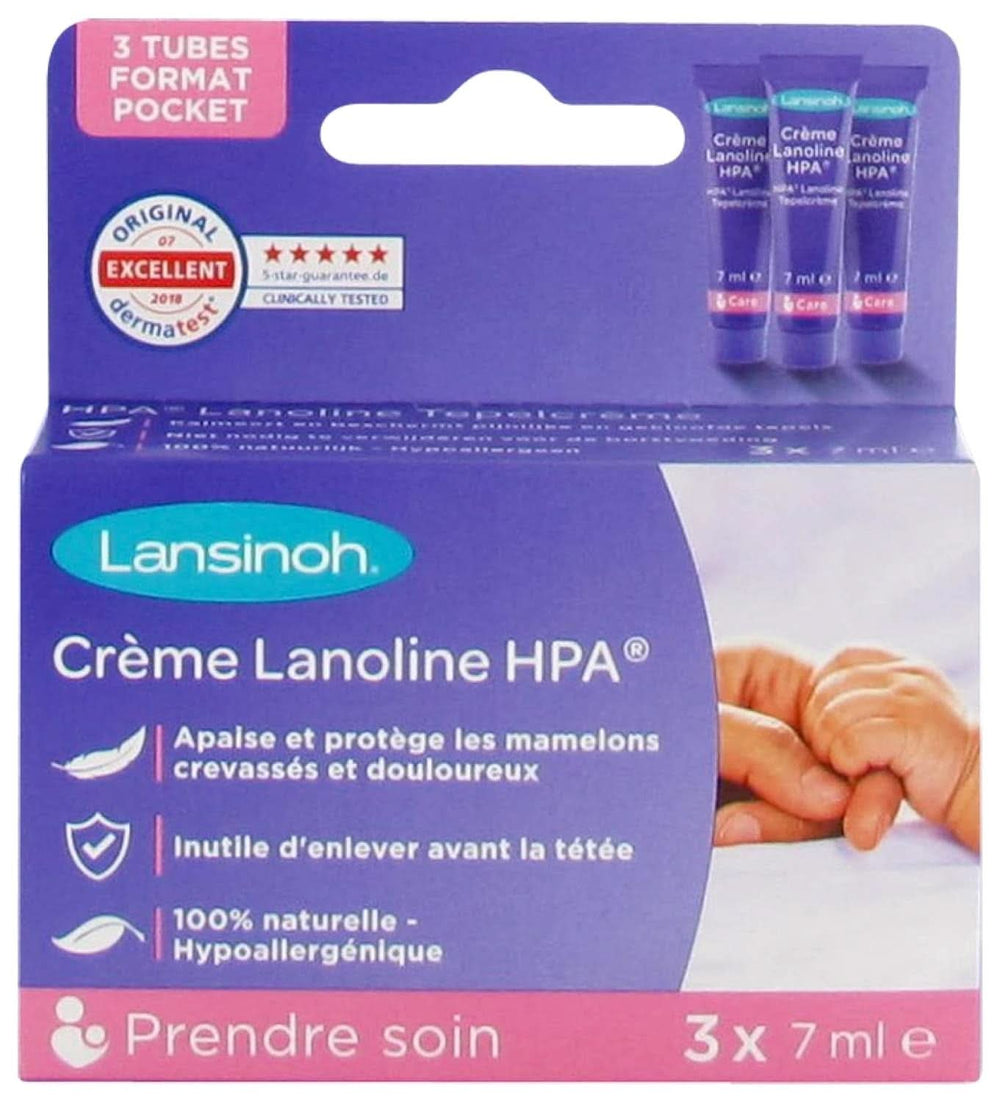 Lansinoh I Lanolin HPA Creme, 3 X 7 Ml Mad og ammetilbehør Bebe Naty Shop