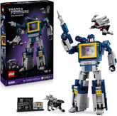 LEGO Icons Transformers: Soundwave Set für Erwachsene - Modellbau mit verwandelbaren Figuren inkl. Laserbeak & Ravage sowie einem Soundstein - Sammlerstück & Geschenk für Fans - 10358