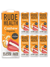 Rude Health 6 x 1 Liter Bio-Cashew-Drik, 100% naturlig Bio-Getränk, glutenfrei, ungesüßt, præisgekrönt, gesund & vegansk, 100% genanvendt Verpackung