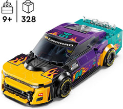 LEGO Speed Champions NASCAR Next Gen Chevrolet Camaro ZL1 Legetøjsbil; Racerbil bygge- og legesæt; Gave til drenge og piger over 9 år 76935 Byggesæt Besuche den LEGO-Store