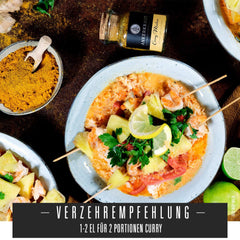Ankerkraut Curry Madras, frisch-fruchtiges Curry-Pulver passend zu Fleisch, Fisch & Gemüse, mit Chili, Leicht Scharf, 130g im Aromadichten Beutel