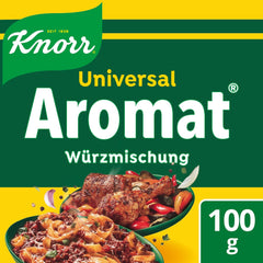 Knorr Würzmittel Nachfüllpackung Aromat Gewürzmischung zum Verfeinern von Speisen für hurtige Gerichte 100 g 1 Stück