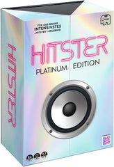 Hitster Platinum Edition – Festmusikspil med 500 sange fra pop, rock, hiphop, dans og mere, inklusive højttaler