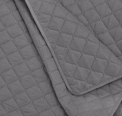 Amazon Basics oversized dyne med relief, 170 X 210 cm, mørkegrå diamantmønster Senge og tæpper Besuche den Amazon Basics-Store