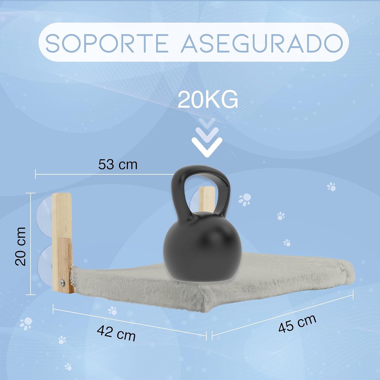 Hamac pentru pisici, fereastră, din lemn, pliabil, pat pentru pisici, pervaz, cu pătură reversibilă pentru iarnă și vară, hamac pentru pisici cu 4 ventuze, pat pentru pisici cu fereastră pentru pisici și