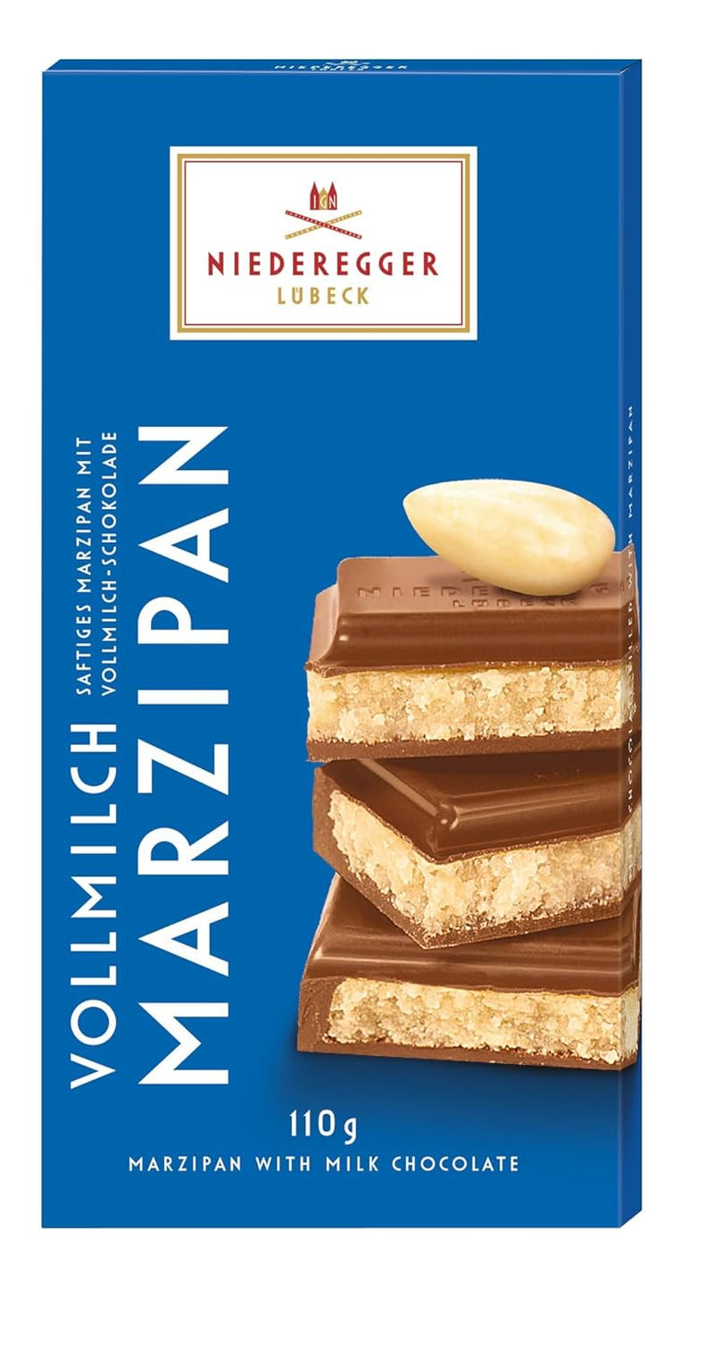 Niederegger marcipanbar, mælkechokolade, (110 g)