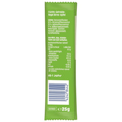 Pære-æble frugtbarer (20 x 25 g), kun sødet med frugt, perfekt snack mellem måltiderne, tilberedt af strengt kontrollerede og udvalgte ingredienser.