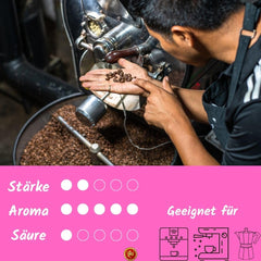 Boabe de espresso organice Caffè 250g - 100% organice - Prăjite în Sicilia - Metodă de prăjire veche de secole, lucrate manual - Boabe de espresso premium pentru aparate complet automate și portafiltru