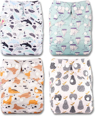 Littles og Bloomz FLP2-0406 Standard Clip Genanvendelig ble, 4 bleer