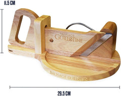 Traditionel pølseskærer - Pølseguillotine - 30 X 19 X 12 Cm - Massivt træskærere og udskærere Naty Shop