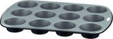 Gustosa Backform 12 Muffin Aus Stahl, Antihaftbeschichtet, Für Backofen, Schwarz, 38 X 27 Cm Matrite si tavi pentru copt Naty Shop