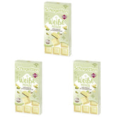 Schogetten hvid pistacie | Hvid chokolade med pistaciecremefyld | 100 g | Bekvemt portioneret (pakke med 3)