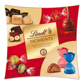 Lindt Chokolade | Lindt Moments box | 223g | Raffineret blanding af de fineste LINDOR-trøfler, nøddeagtige NUXOR-terninger og knasende FIORETTO | Chokolade gave