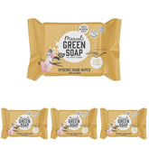 Marcel's grønne sæbe håndvådservietter 60 pakke - vanilje & kirsebærblomster - plantebaseret - økologisk
