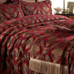 Riva Home Shiraz Kastesenge og dyner Paoletti Burgundy 130X170Cm