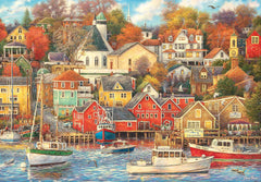Clementoni - 31685 Collection Puzzle - Good Times Harbor - Puslespil 1500 brikker fra 14 år, voksenpuslespil med skjulte genstande, færdighedsspil for hele familien, medium Puzzle Naty Shop