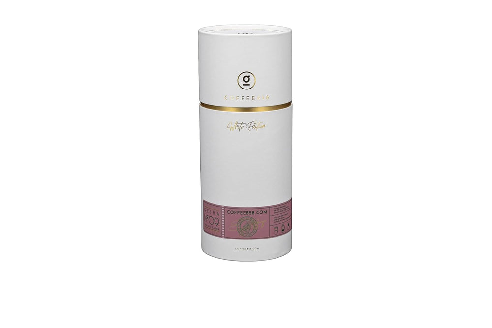 NOU! Cafea Nr. 9 - GESHA - Cafea Specială - Don Primitivo de la Coffee858 (320g) - Fructe de pădure roșii, miere, ceai roșu, flori/fructe de citrice, struguri, mango și gust complex