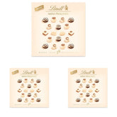 Ciocolată - Mini Praline Albe | 90 g | Cutie cu 18 praline în 6 sortimente delicioase | Cadou de ciocolată | Cadou de ciocolată (pachet de 3)