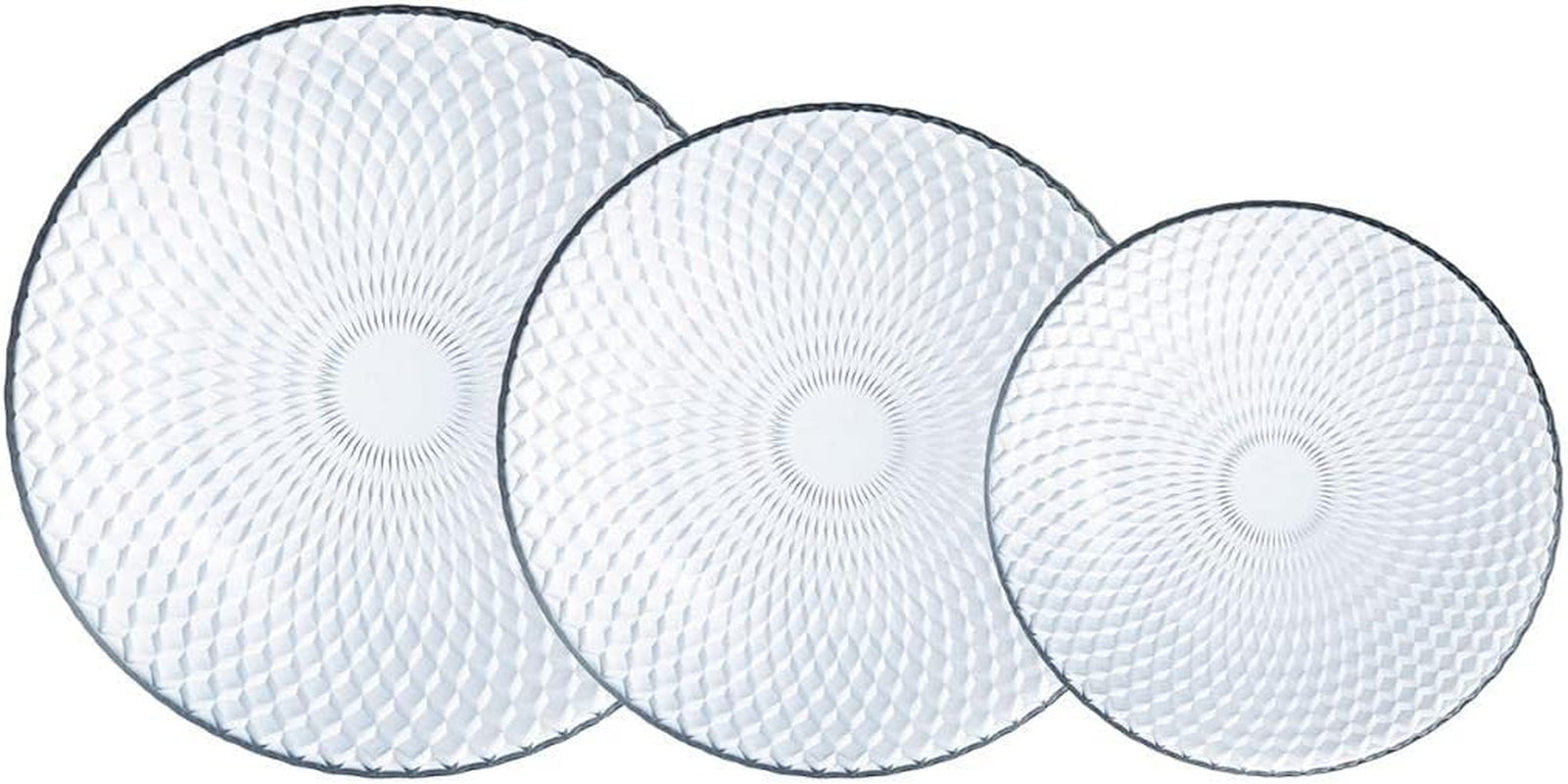 Pampille Set veselă transparentă din sticlă, 18 piese - 6 persoane, transparent Seturi vesela masa Naty Shop Transparenta