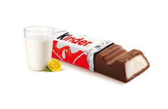 Kinder Chocolate - Fyldt mælkechokoladebarer - 1 pakke indeholdende 24 individuelle barer (24 x 12,5 g).