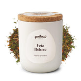 Potluck | Feta Gewürz | Gewürzmischung im Keramiktopf | 50g | Mit natürlichen Inhaltsstoffen