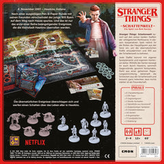 Stranger Things: Shadow World, Ekspertspil, Brætspil, 2-4 spillere, 12+, 60 minutter, Tysk, Flerfarvet, Farverigt
