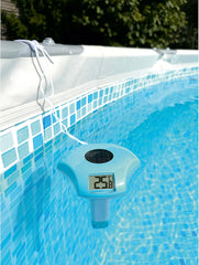 TFA Dostmann 30.2033.20 TFA Dostmann 30.2033.20 Digitalt Solar Pool Termometer, 1m Kabel, IPX8 Vandtæt, Batteri medfølger ikke, Måleområde -20 til +50°C, Nøjagtig, Ideel til svømmebassiner, damme, hvide/svømmebassiner,