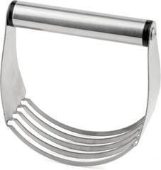 Malaxă de aluat din oțel inoxidabil, argintie, dimensiuni: 12x11x4 cm, greutate: 94 g, 15750